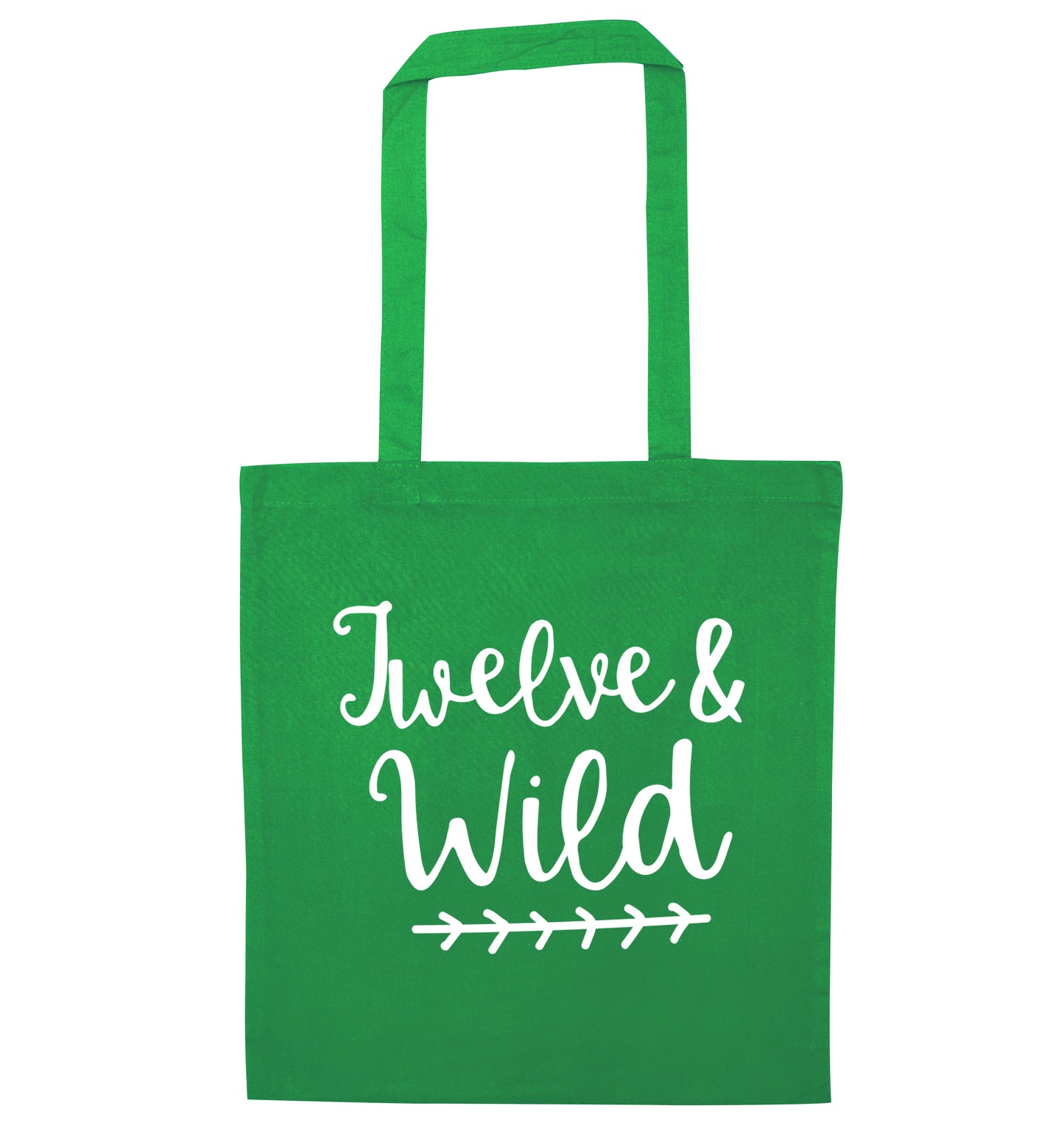 Twelve and wild green tote bag