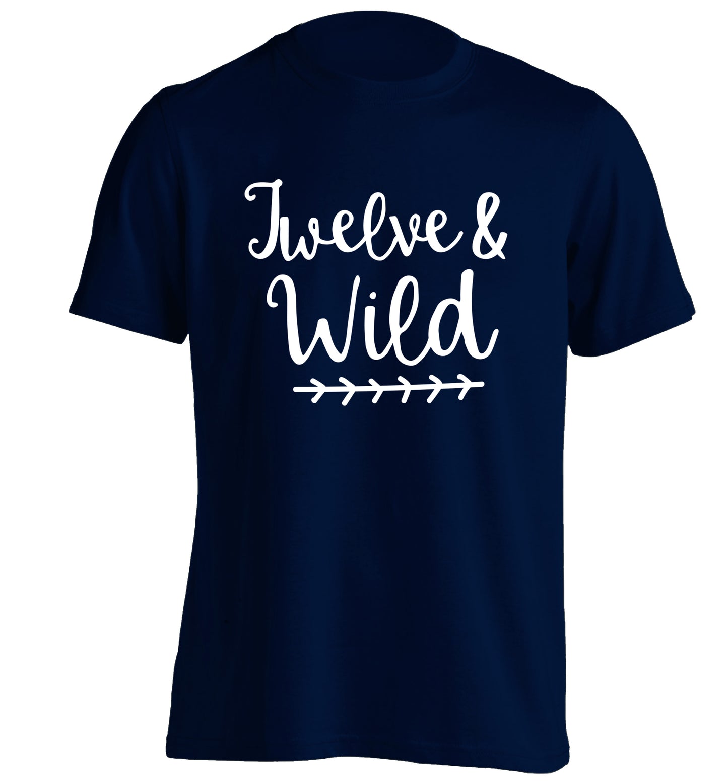 Twelve and wild adults unisex navy Tshirt 2XL