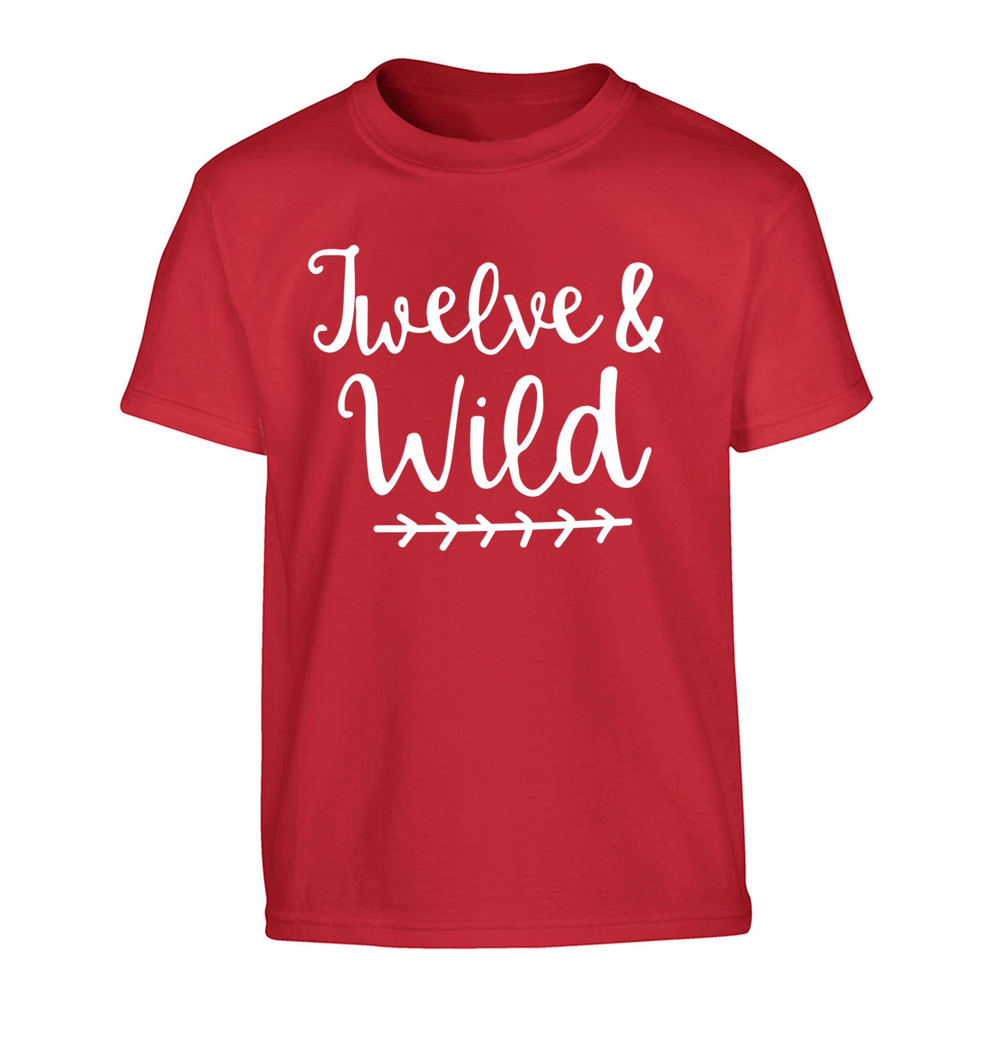 Twelve and wild Children's red Tshirt 12-13 Years