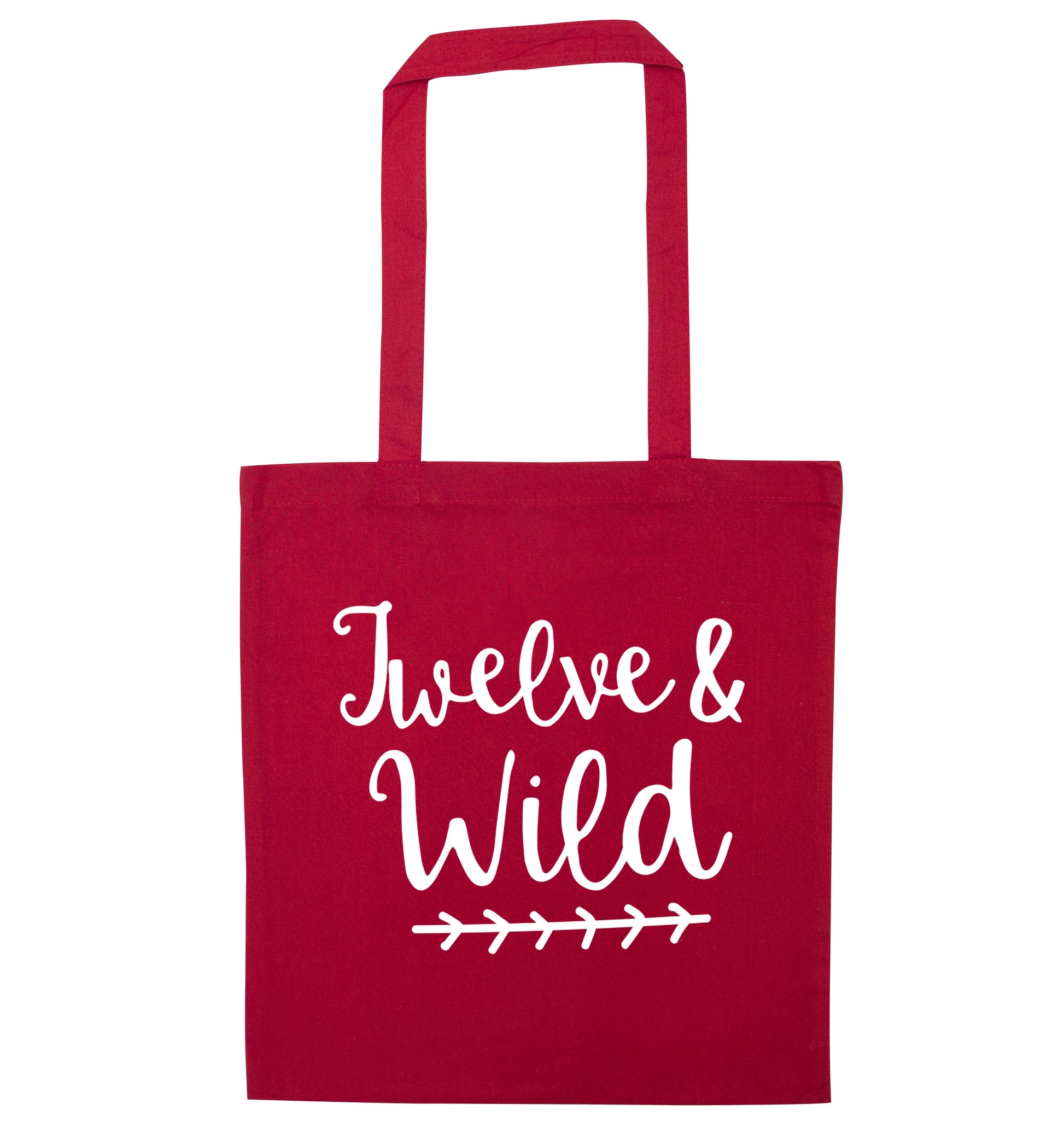 Twelve and wild red tote bag