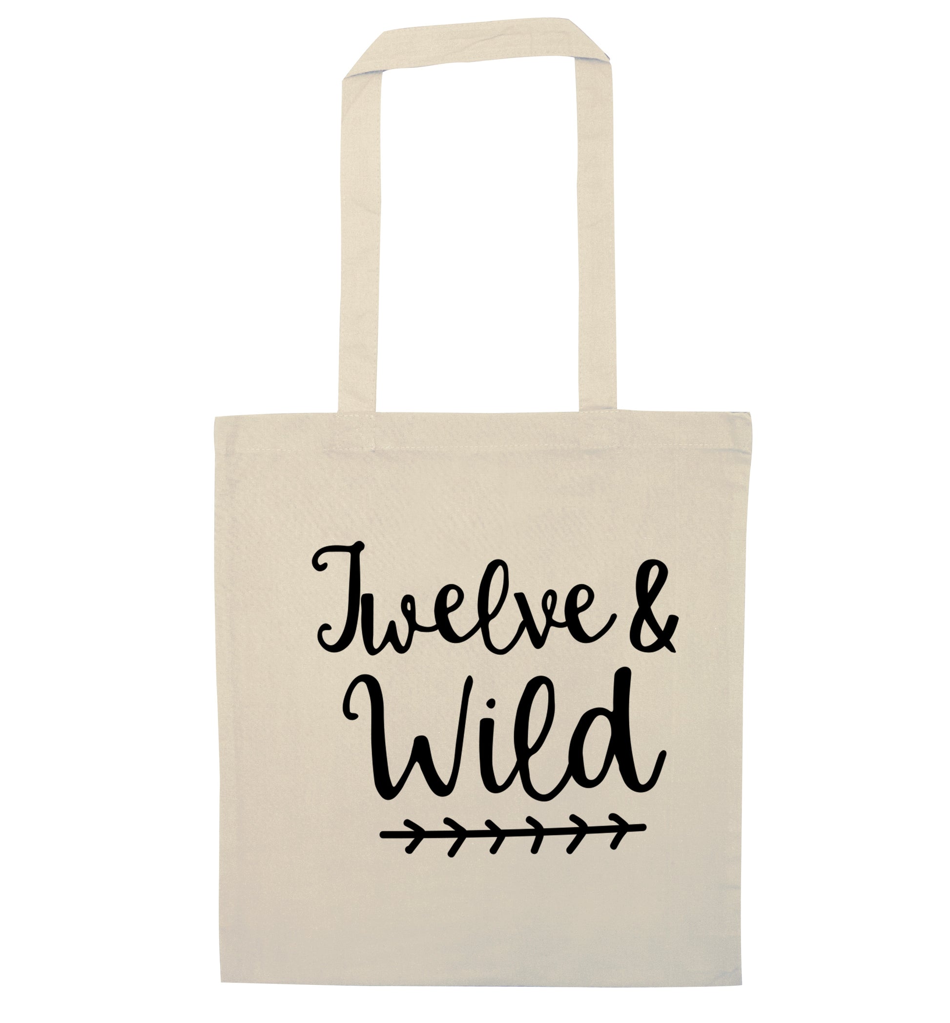 Twelve and wild natural tote bag