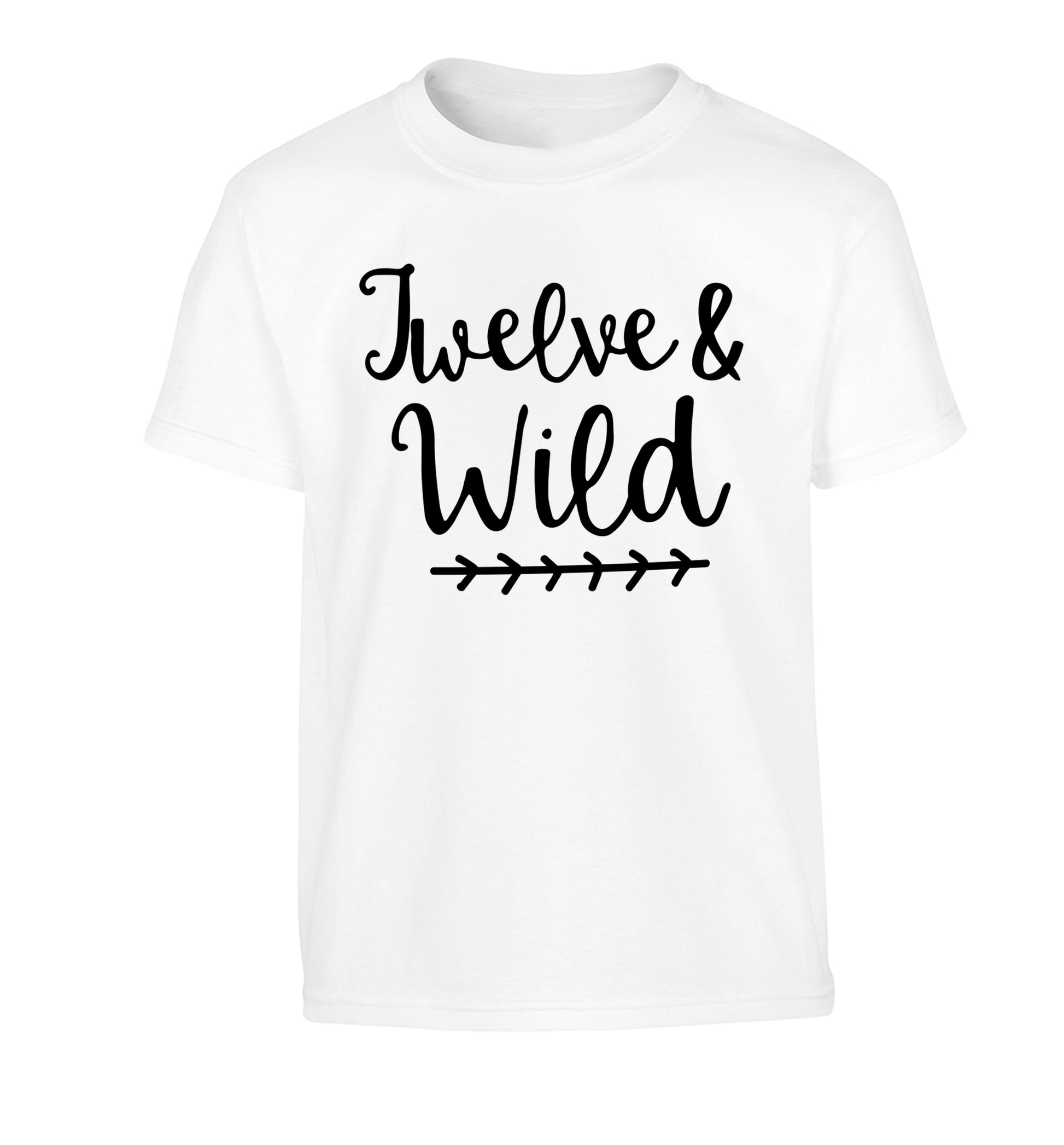 Twelve and wild Children's white Tshirt 12-13 Years
