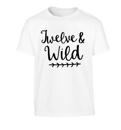 Twelve and wild Children's white Tshirt 12-13 Years