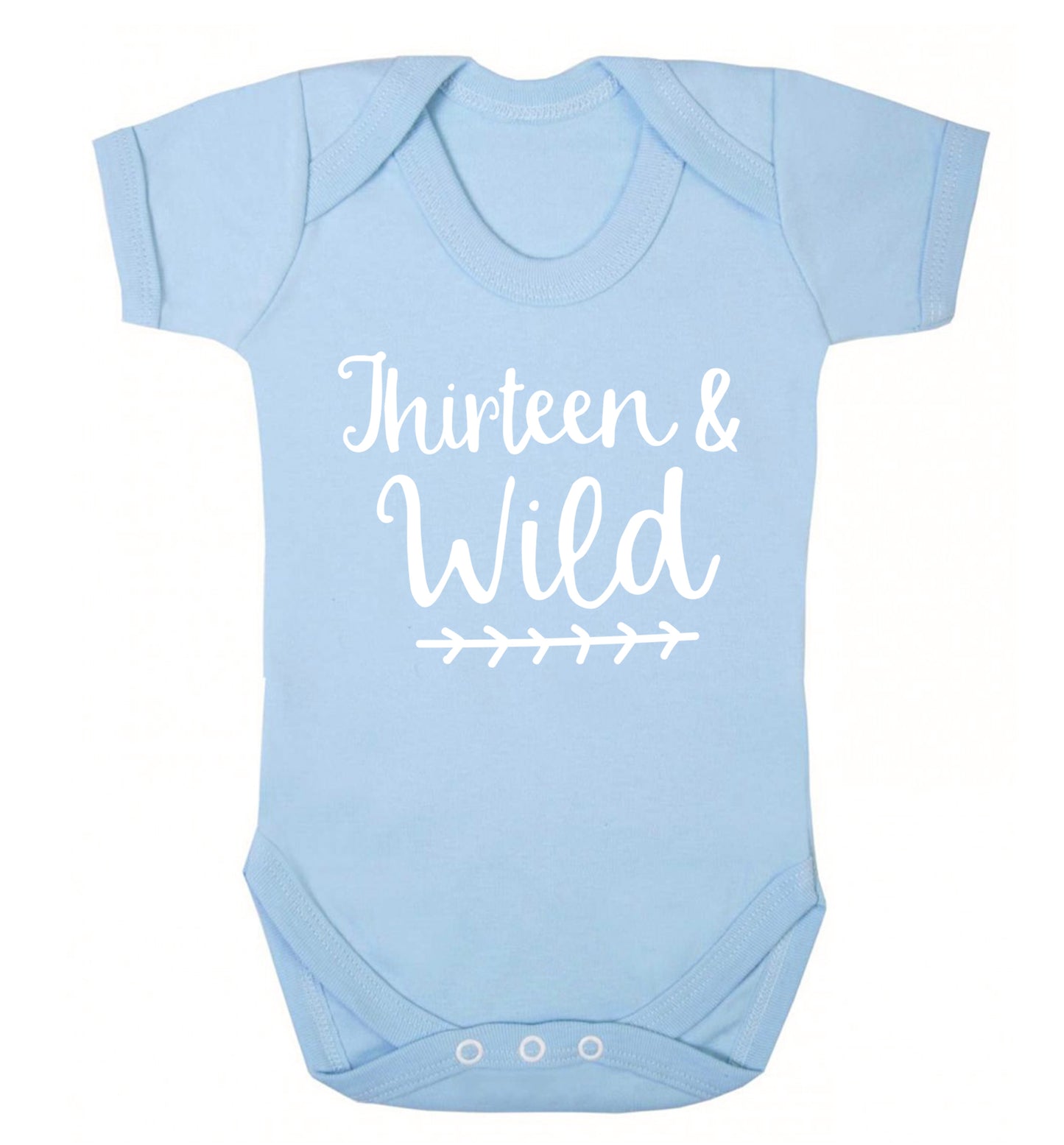 Thirteen and wild Baby Vest pale blue 18-24 months