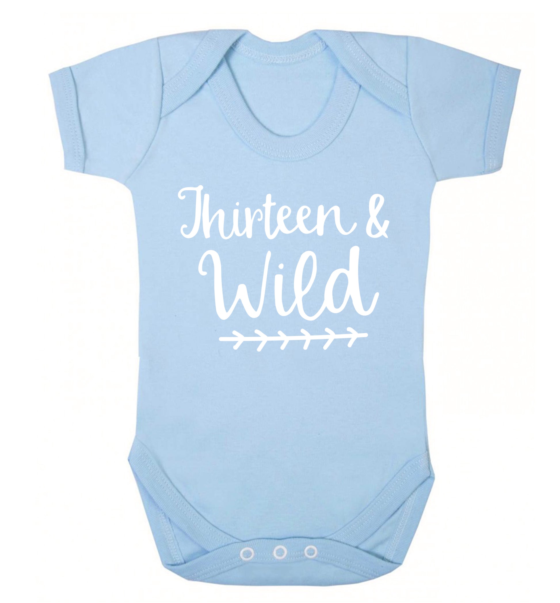 Thirteen and wild Baby Vest pale blue 18-24 months