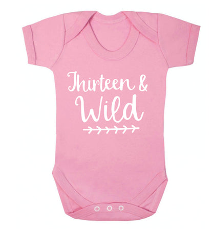 Thirteen and wild Baby Vest pale pink 18-24 months
