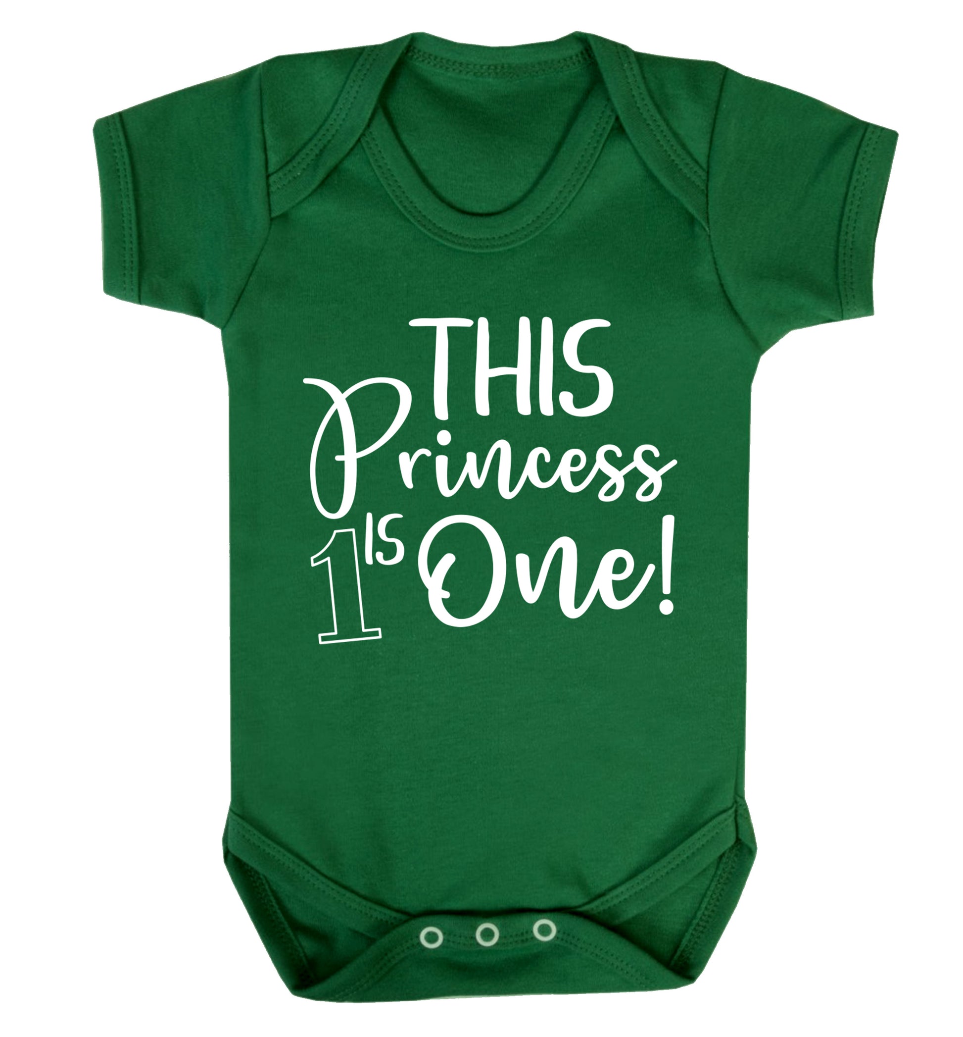 This princess is one Baby Vest green 18-24 months