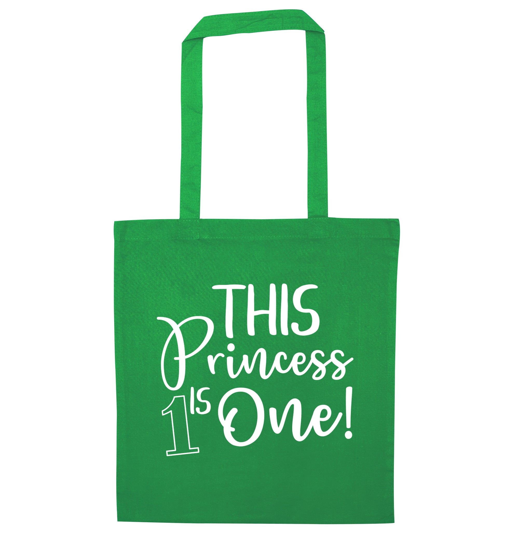 This princess is one green tote bag