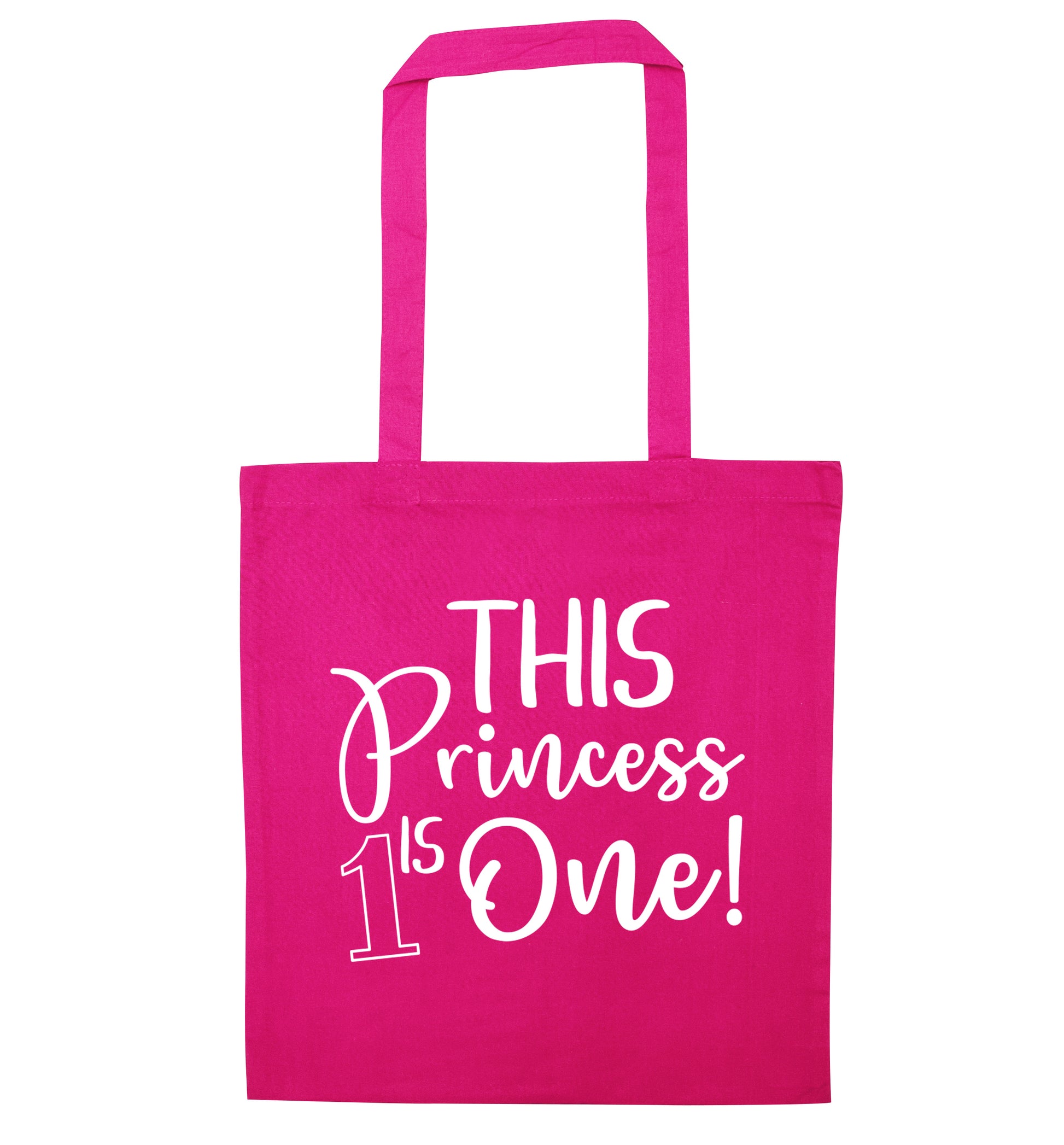 This princess is one pink tote bag