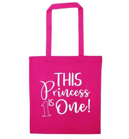 This princess is one pink tote bag