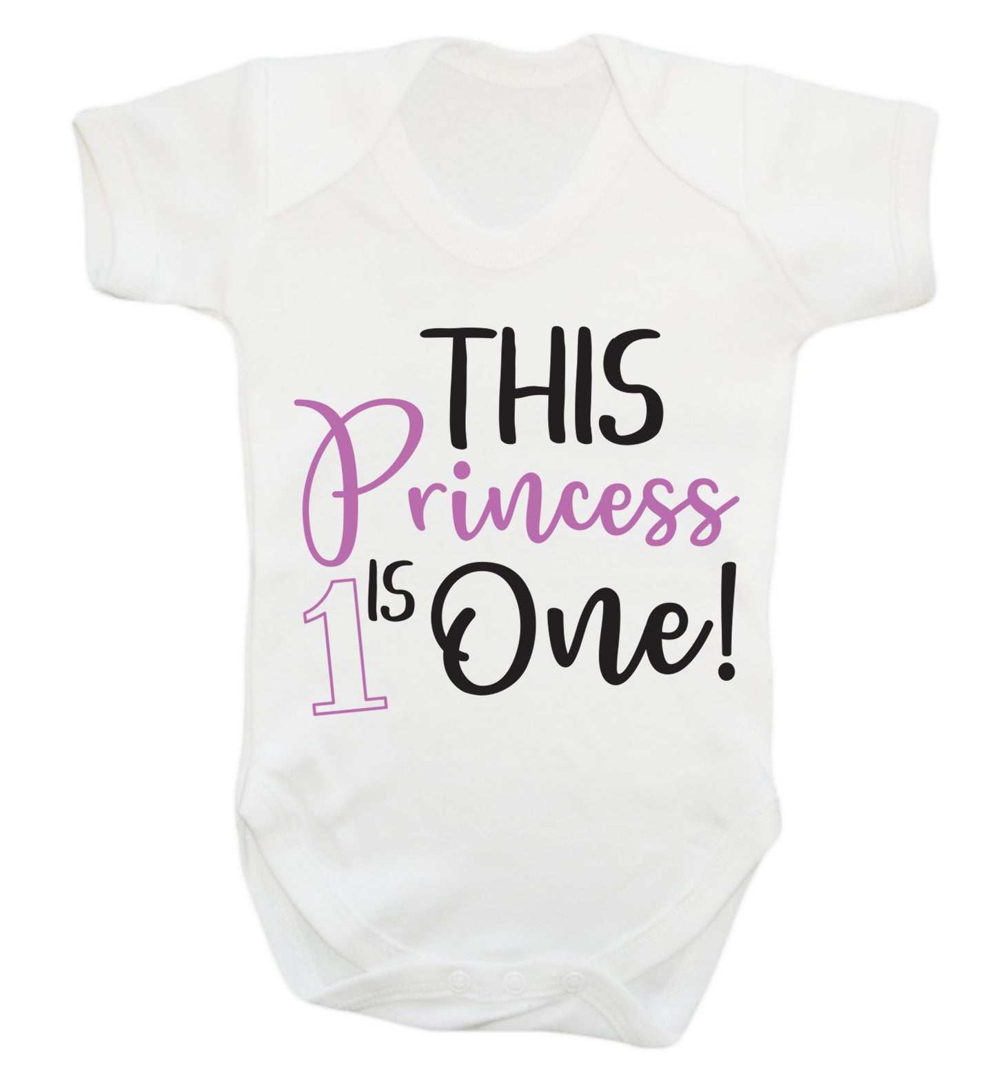 This princess is one Baby Vest white 18-24 months