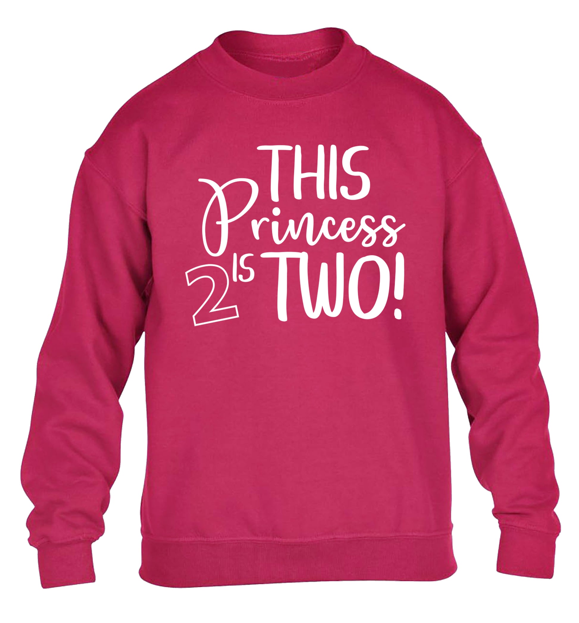 This princess is two children's pink sweater 12-13 Years