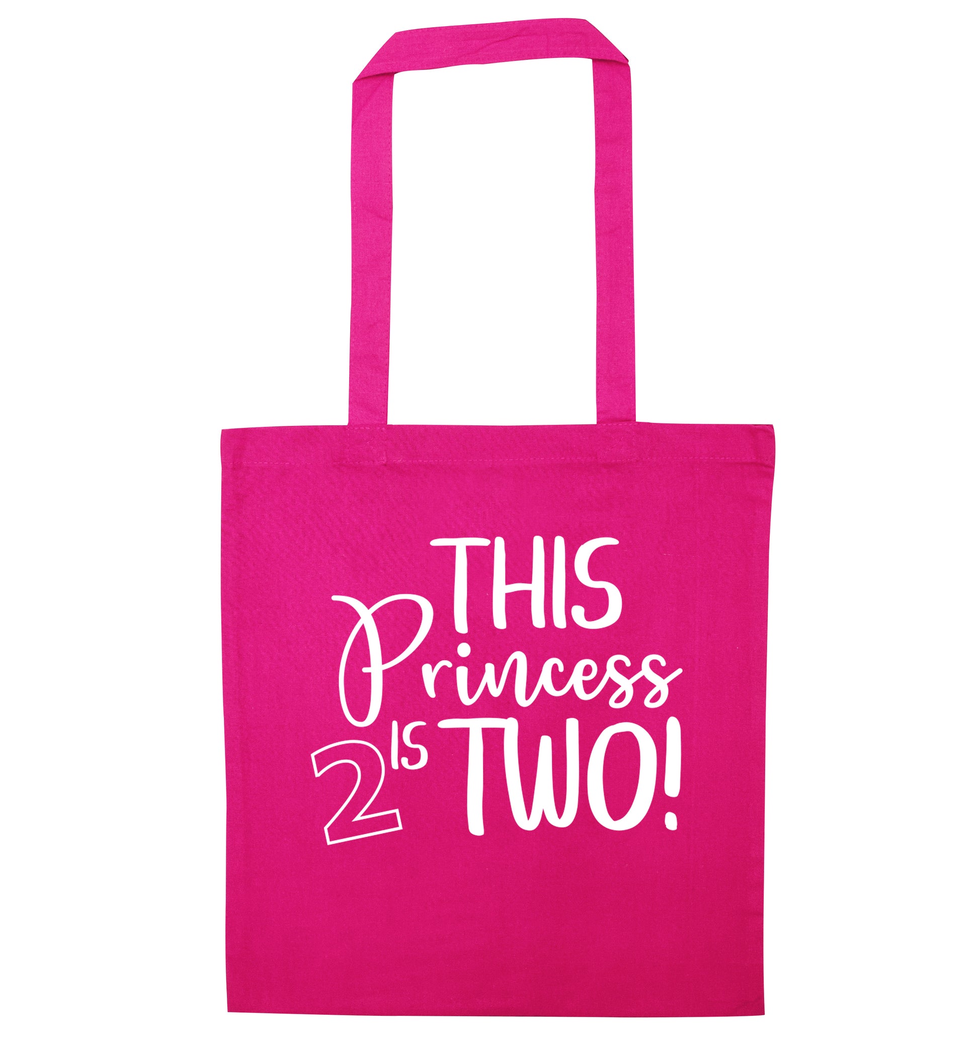This princess is two pink tote bag