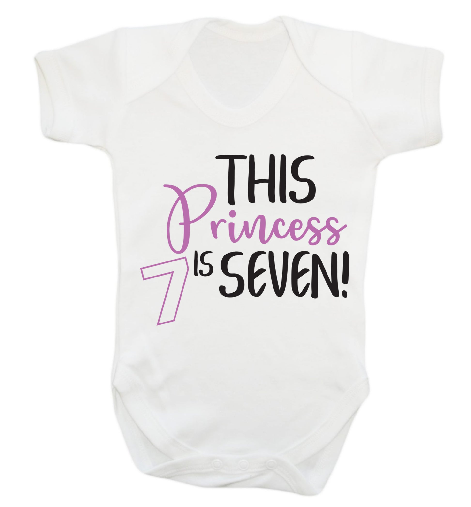 This princess is seven Baby Vest white 18-24 months