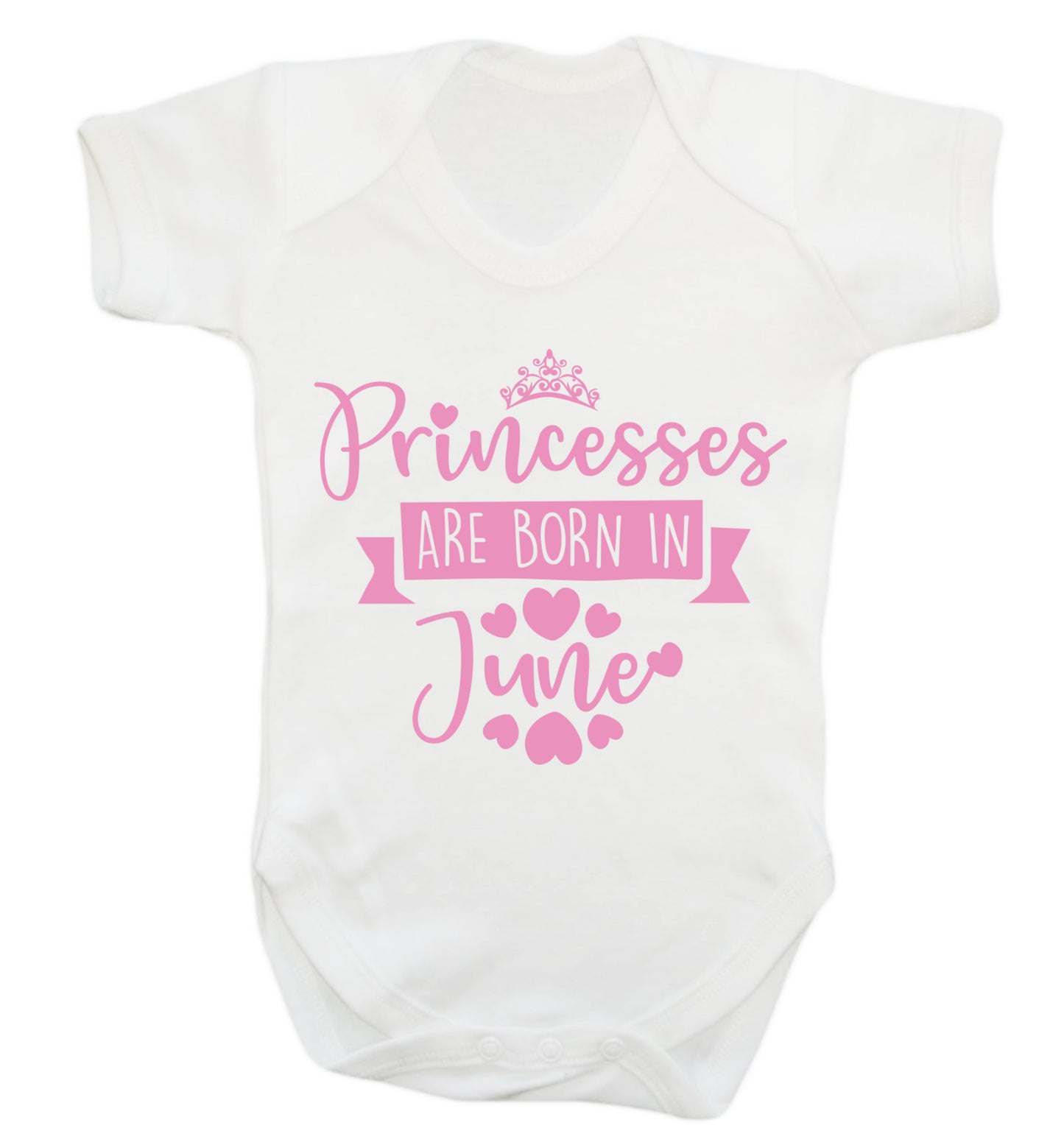 Princesses are born in June Baby Vest white 18-24 months