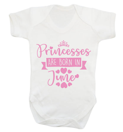 Princesses are born in June Baby Vest white 18-24 months