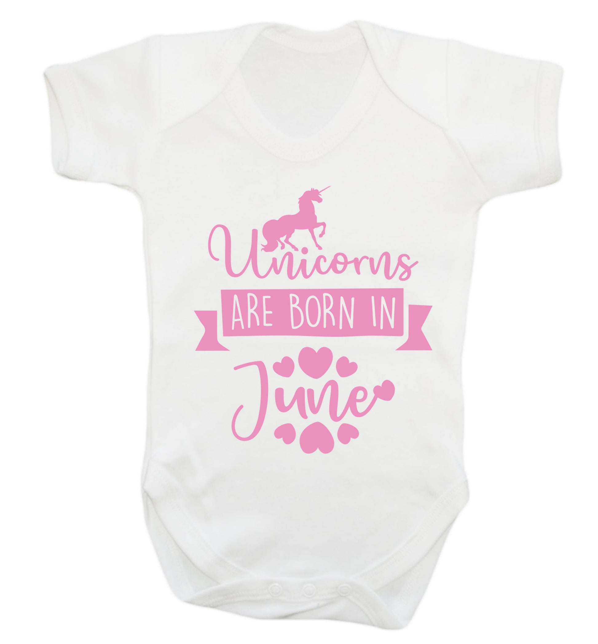 Unicorns are born in June Baby Vest white 18-24 months