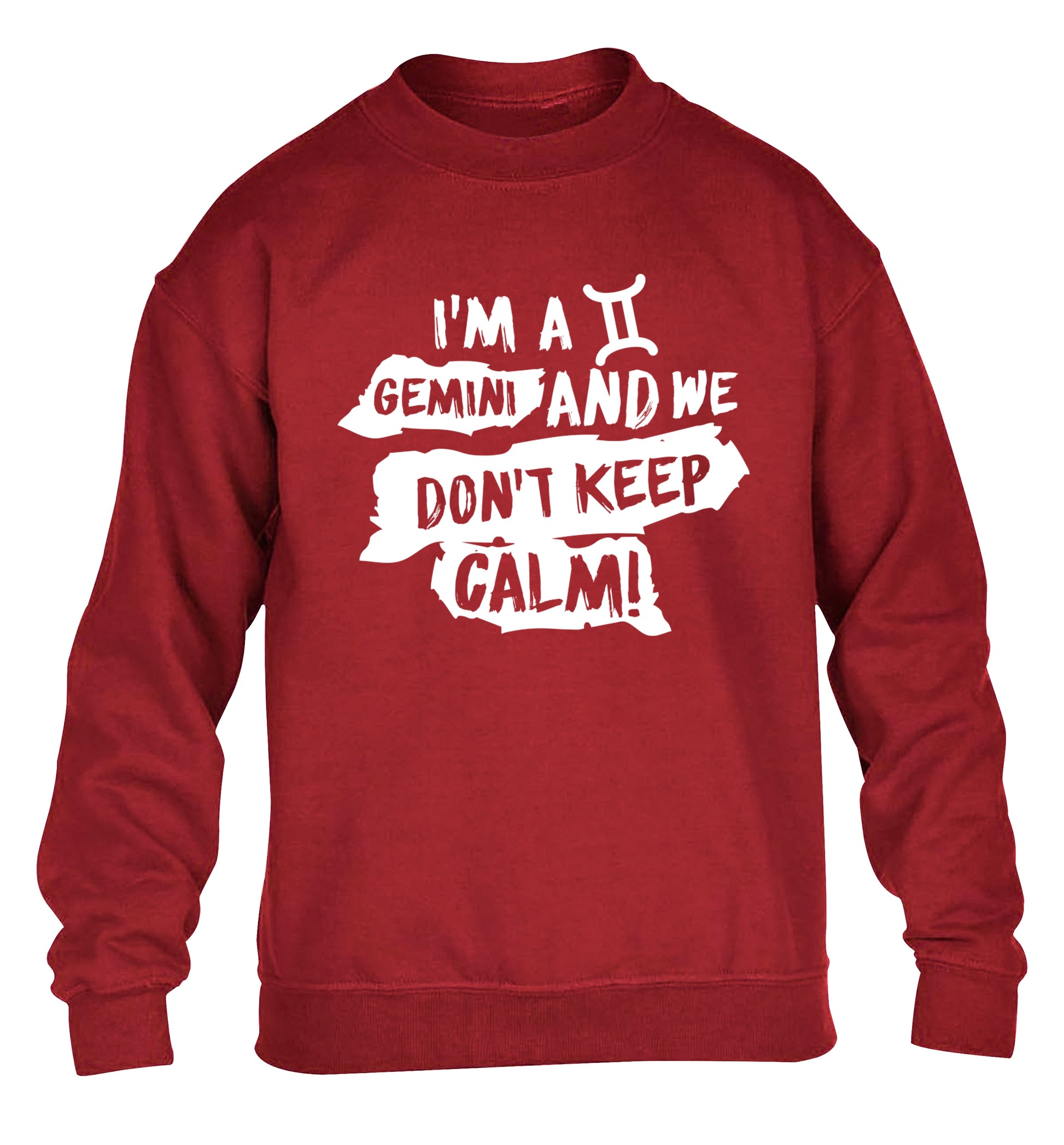 I'm a Gemini and we don't keep calm children's grey sweater 12-13 Years