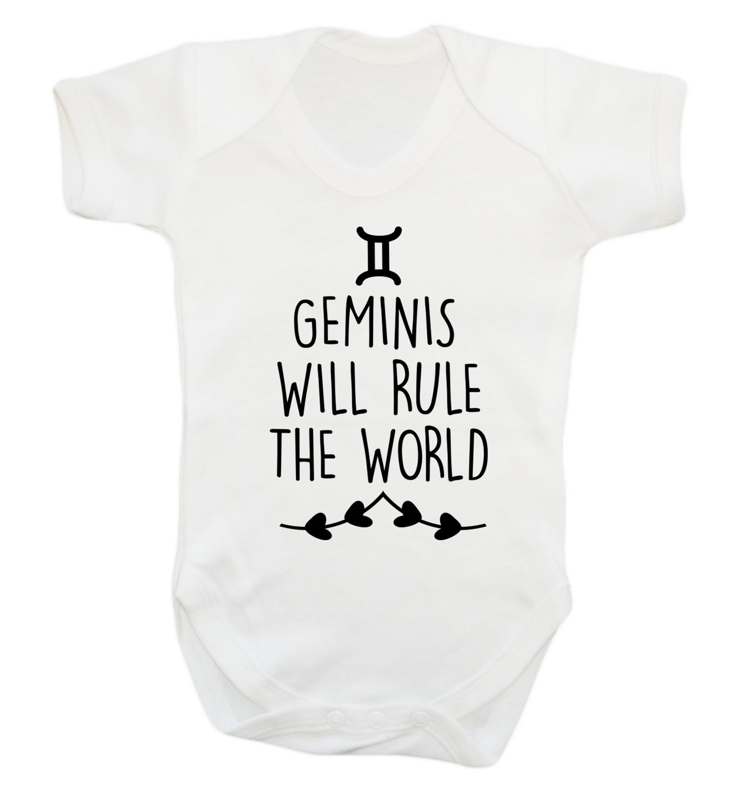 Geminis will rule the world Baby Vest white 18-24 months