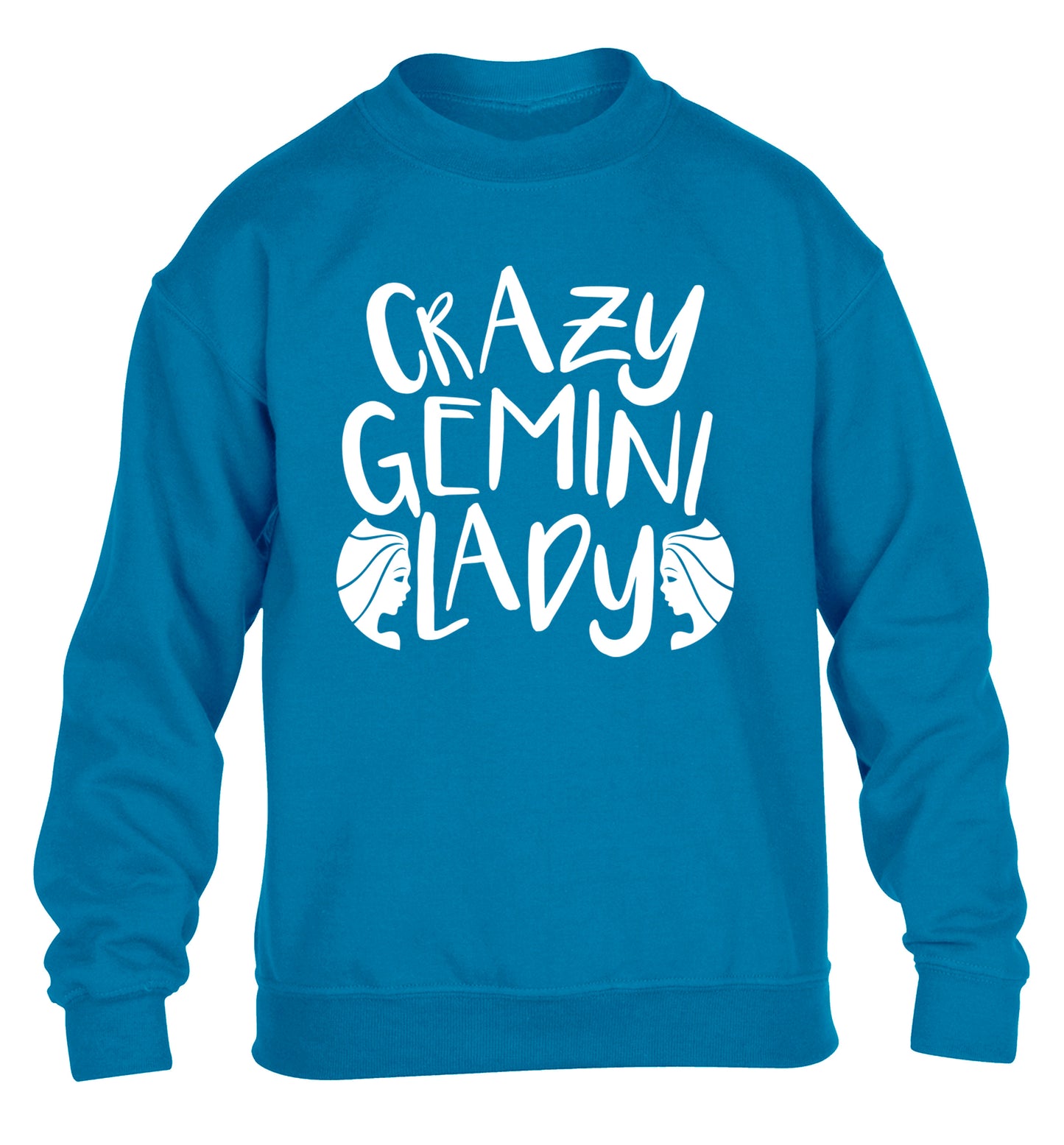 Crazy Gemini lady children's blue sweater 12-13 Years