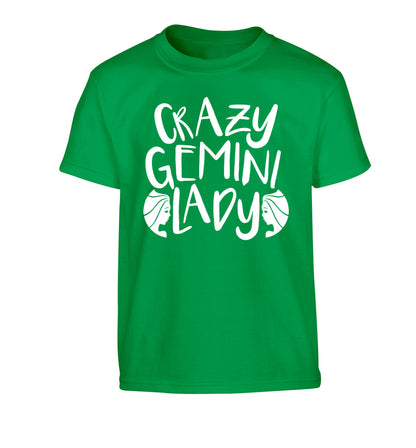 Crazy Gemini lady Children's green Tshirt 12-13 Years