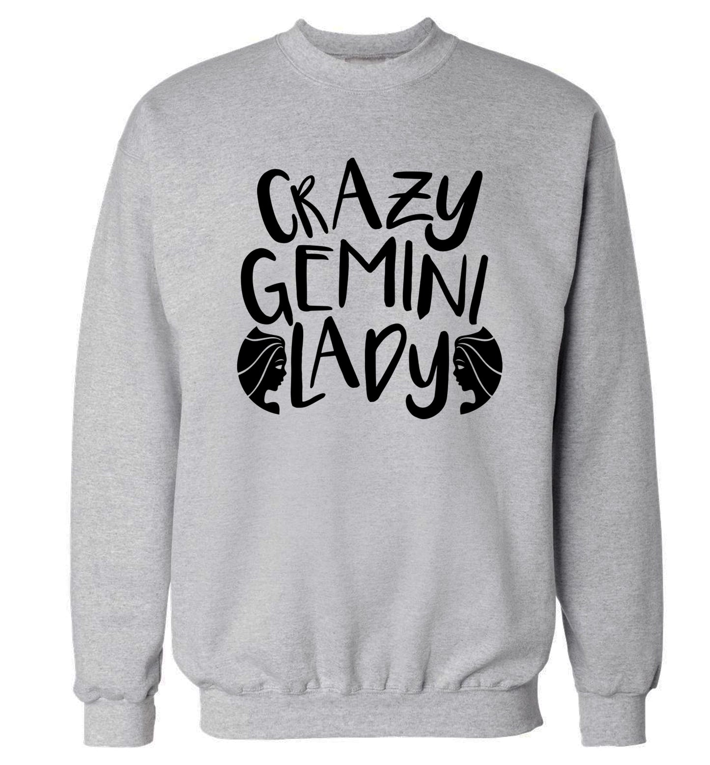 Crazy Gemini lady Adult's unisex grey Sweater 2XL