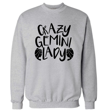 Crazy Gemini lady Adult's unisex grey Sweater 2XL