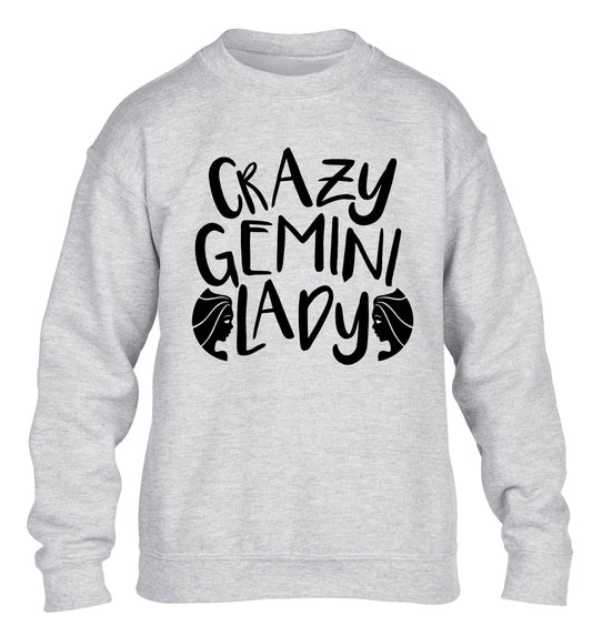 Crazy Gemini lady children's grey sweater 12-13 Years