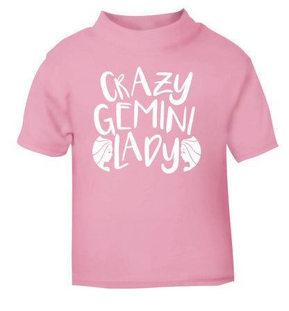 Crazy Gemini lady light pink Baby Toddler Tshirt 2 Years