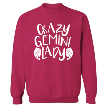 Crazy Gemini lady Adult's unisex pink Sweater 2XL