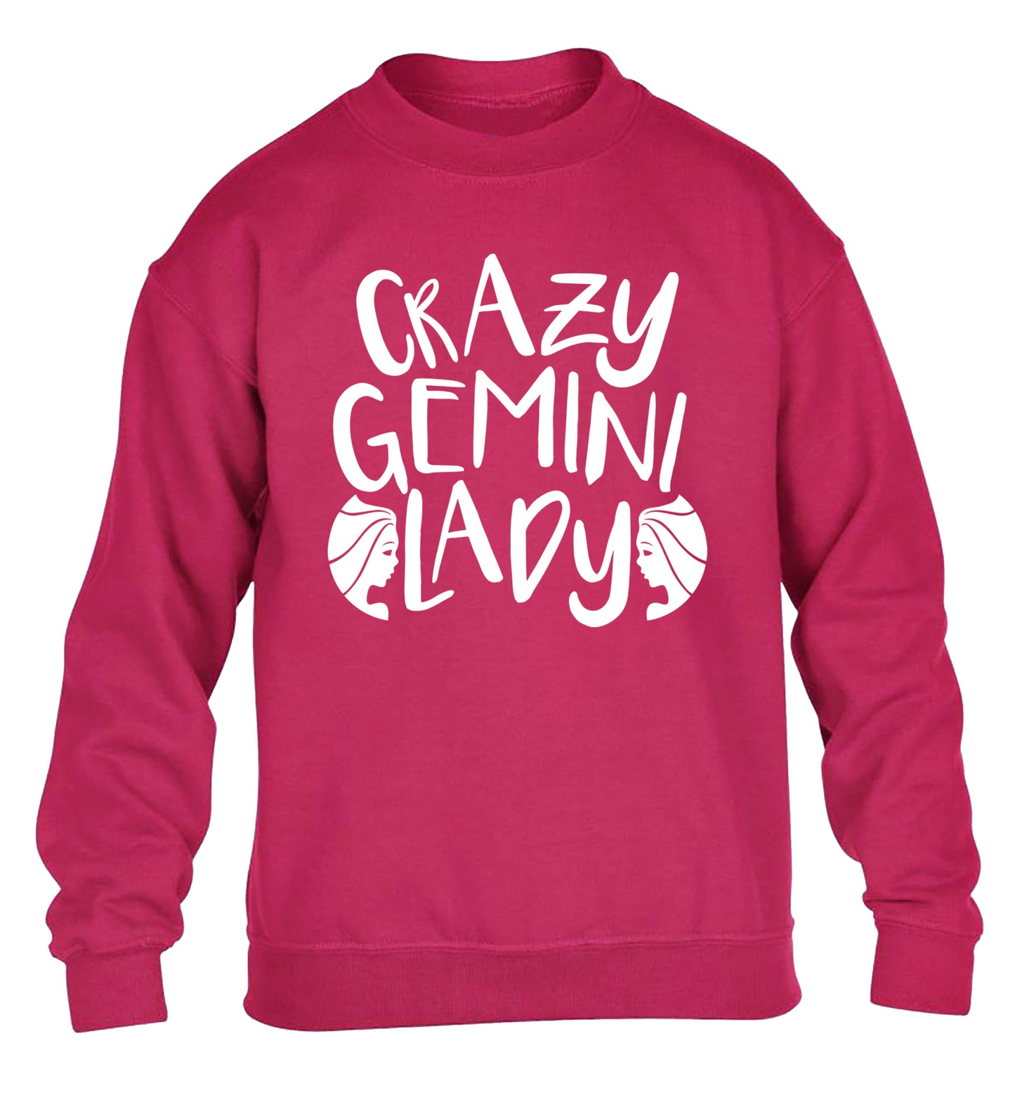Crazy Gemini lady children's pink sweater 12-13 Years