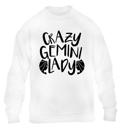 Crazy Gemini lady children's white sweater 12-13 Years