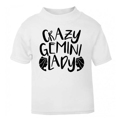 Crazy Gemini lady white Baby Toddler Tshirt 2 Years