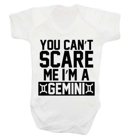 You can't scare me I'm a Gemini Baby Vest white 18-24 months