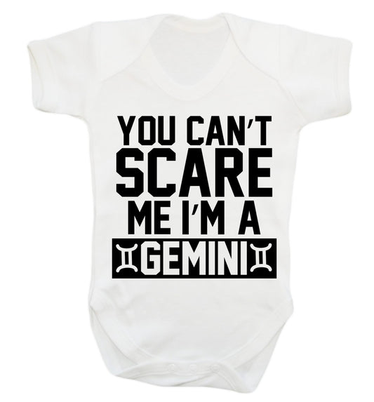 You can't scare me I'm a Gemini Baby Vest white 18-24 months