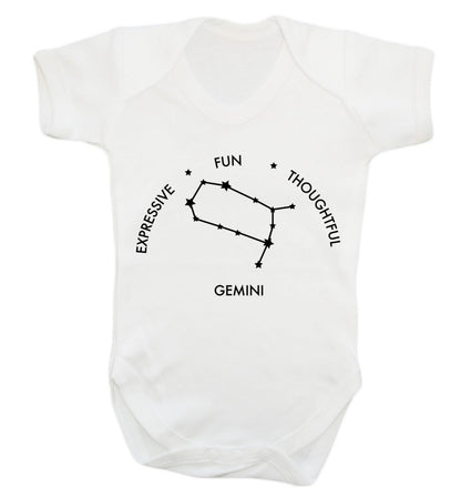 Gemini: Expressive, fun, thoughtful Baby Vest white 18-24 months