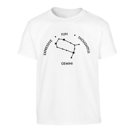 Gemini: Expressive, fun, thoughtful Children's white Tshirt 12-13 Years