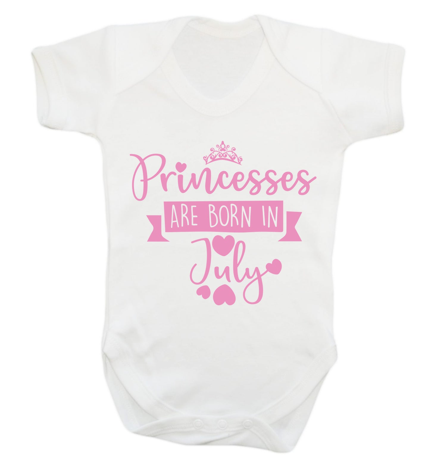 Princesses are born in July Baby Vest white 18-24 months