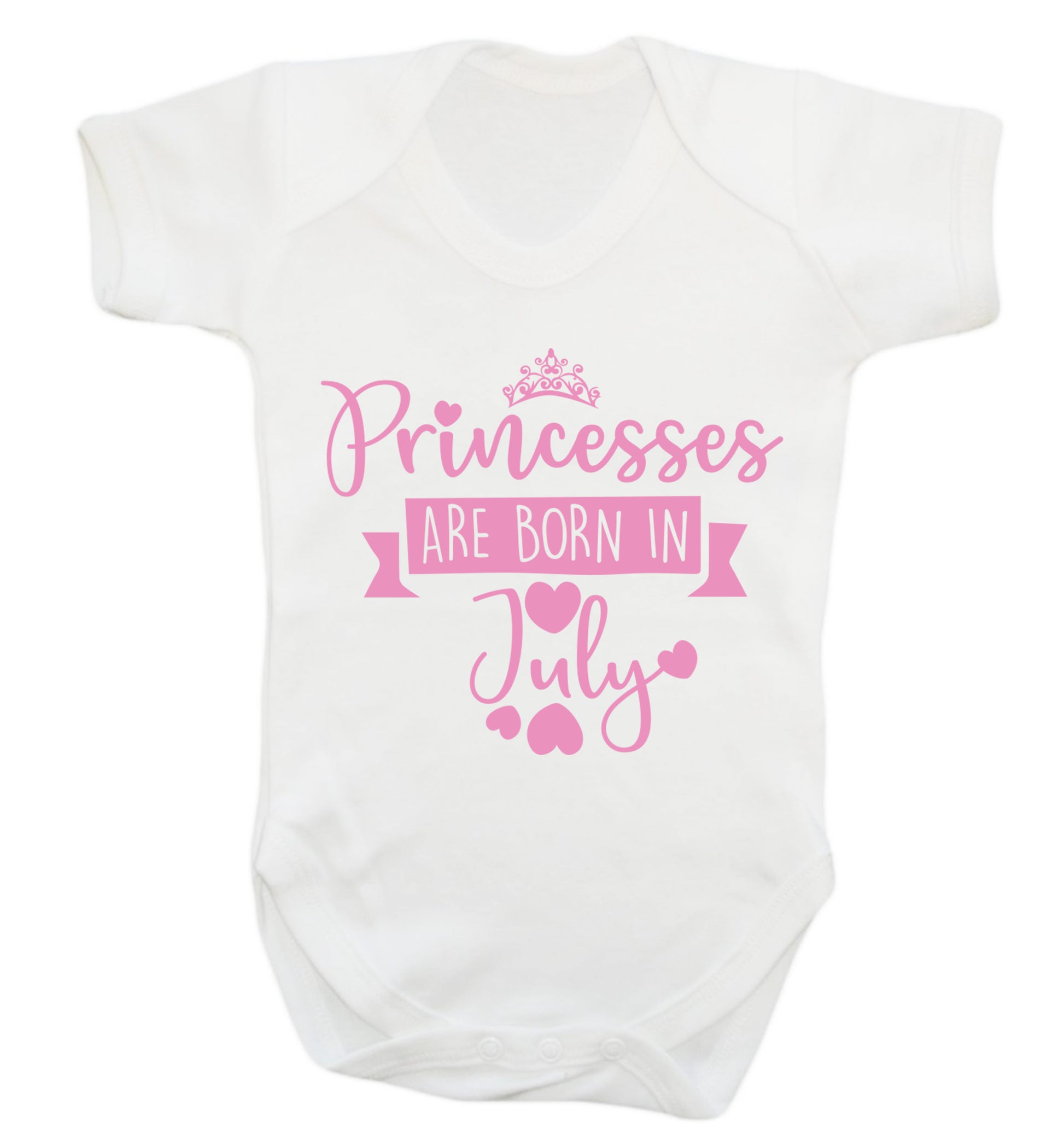 Princesses are born in July Baby Vest white 18-24 months