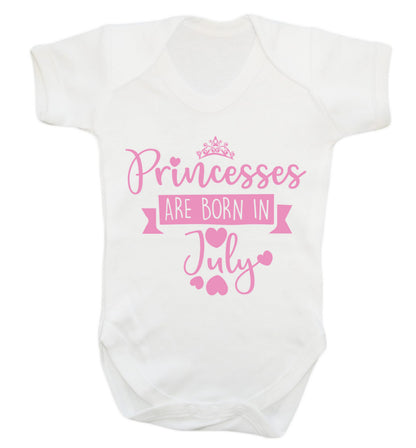 Princesses are born in July Baby Vest white 18-24 months