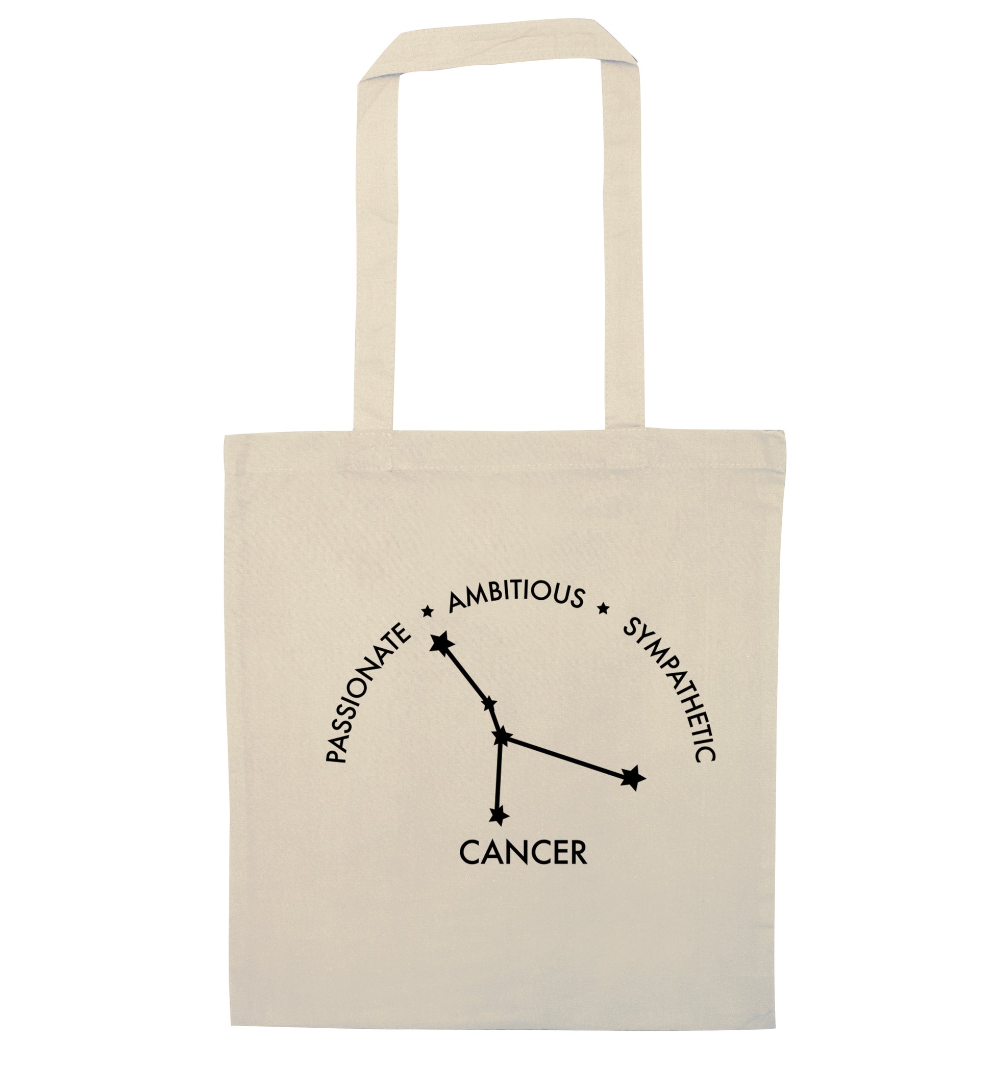 Cancer star sign passionate ambitious sympathetic natural tote bag