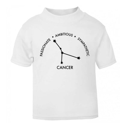 Cancer star sign passionate ambitious sympathetic white Baby Toddler Tshirt 2 Years