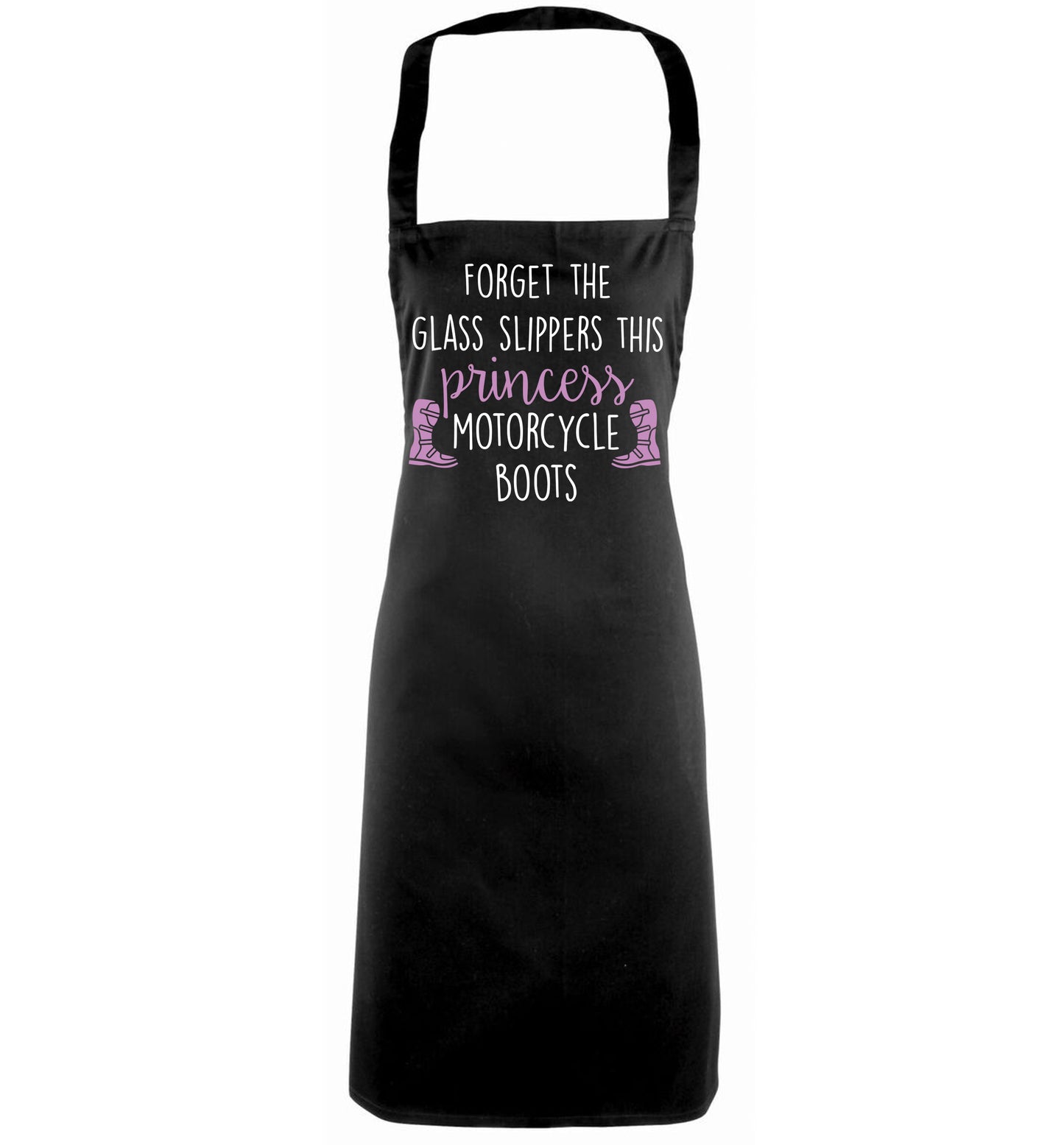 Forget the glass slippers this princess wears motorcycle boots black apron