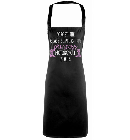 Forget the glass slippers this princess wears motorcycle boots black apron
