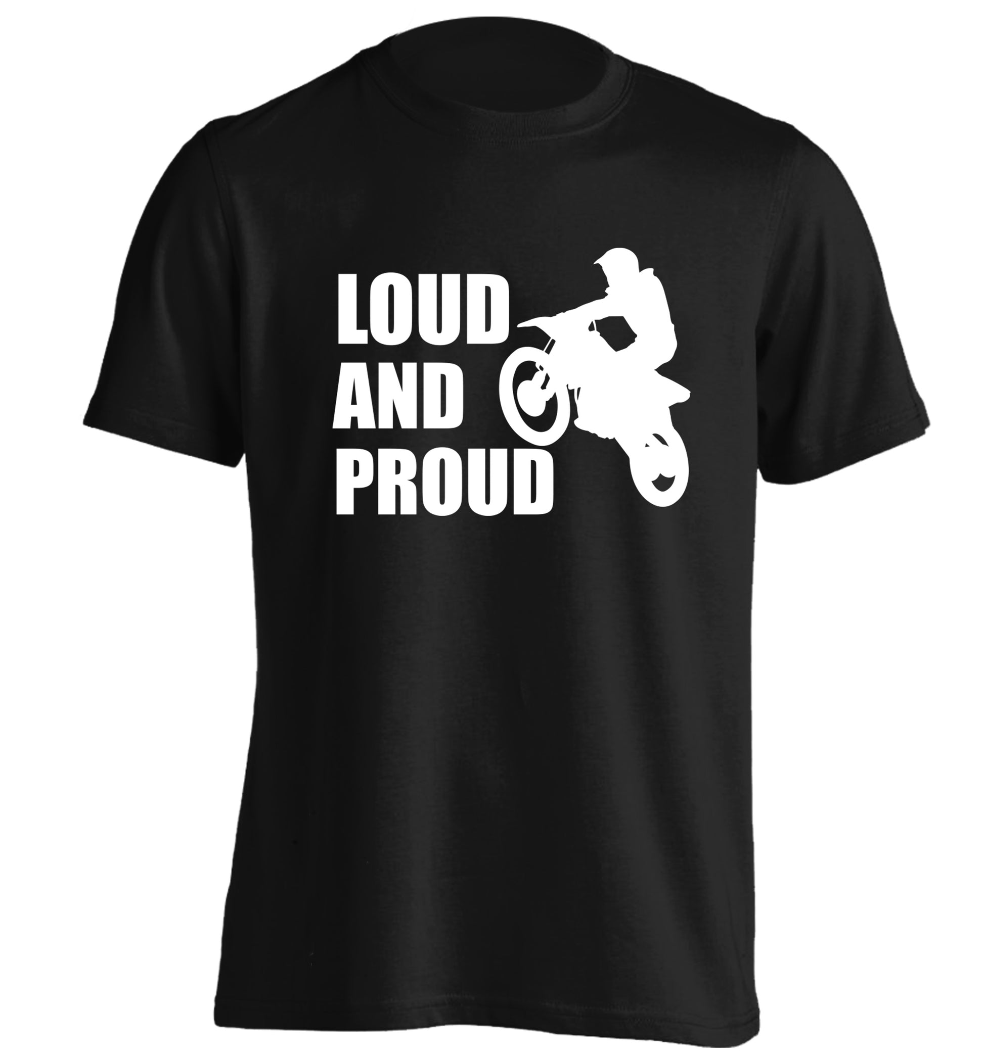 Loud and proud adults unisex black Tshirt 2XL