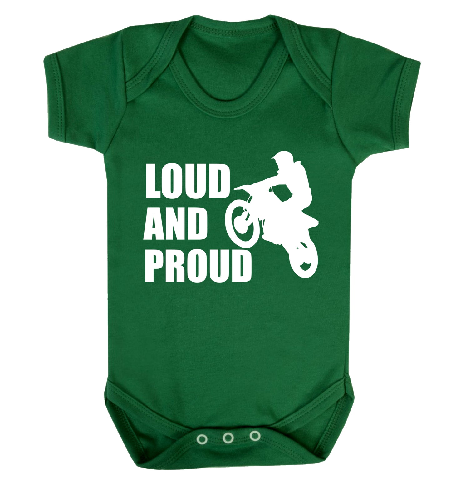 Loud and proud Baby Vest green 18-24 months