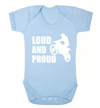 Loud and proud Baby Vest pale blue 18-24 months