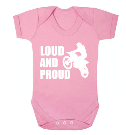 Loud and proud Baby Vest pale pink 18-24 months