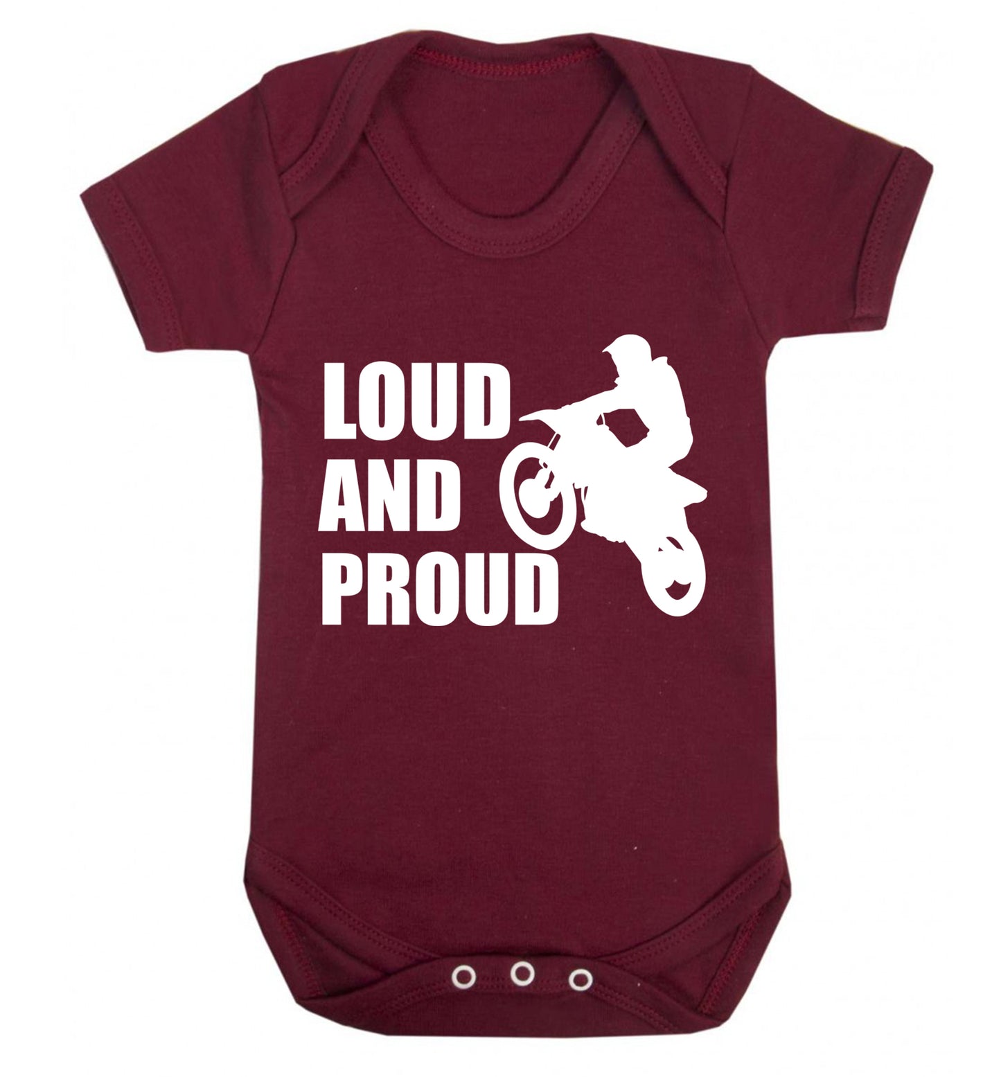 Loud and proud Baby Vest maroon 18-24 months