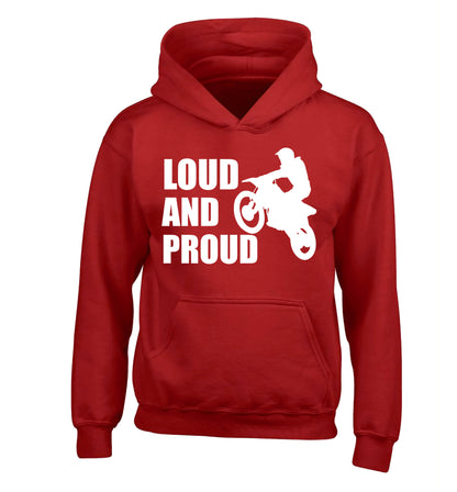 Loud and proud children's red hoodie 12-13 Years